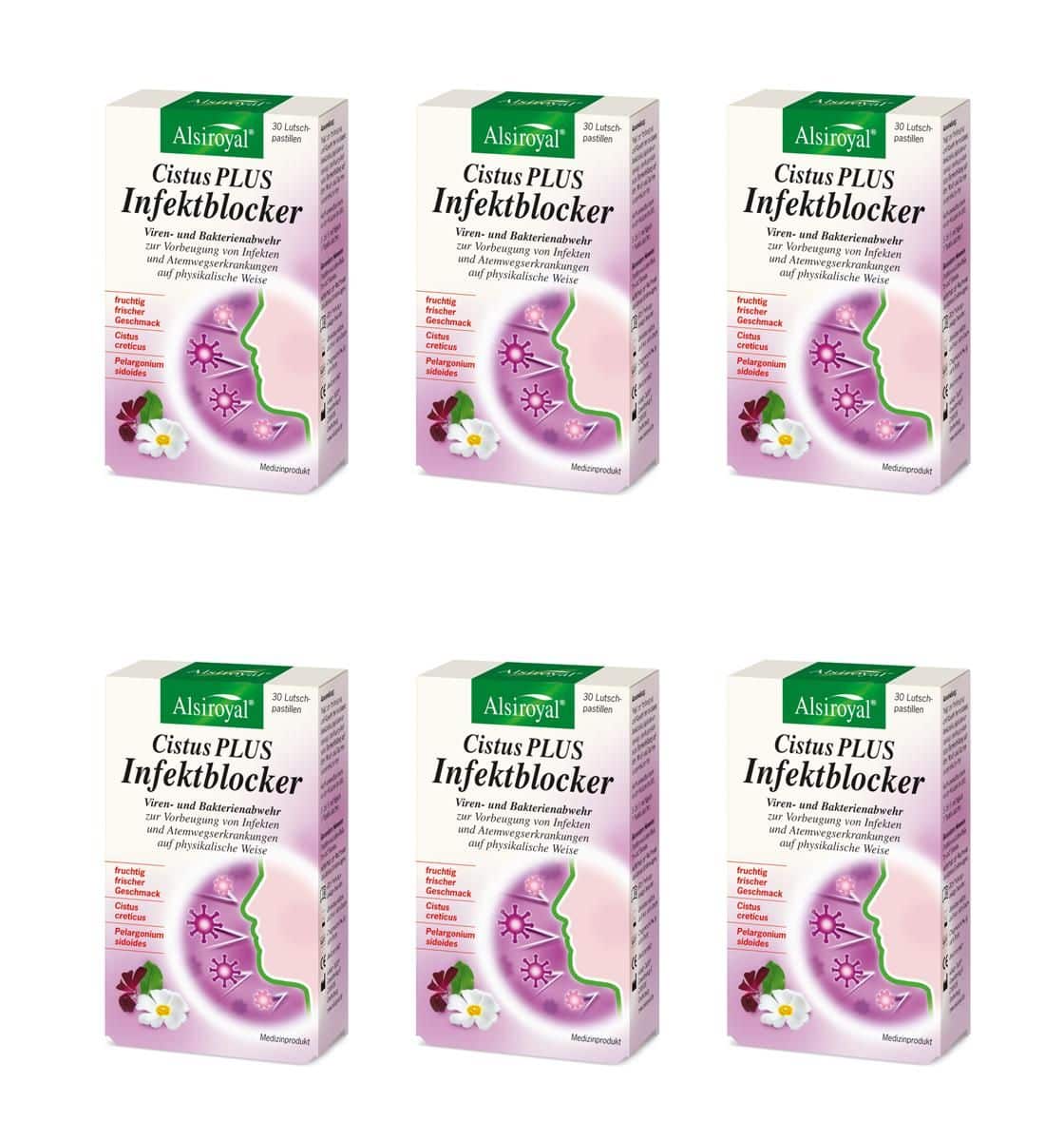 6x Alsiroyal Cistus Plus Infektblocker 6x30 Tabletten