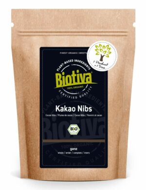 Biotiva Kakao Nibs ungeröstet Bio