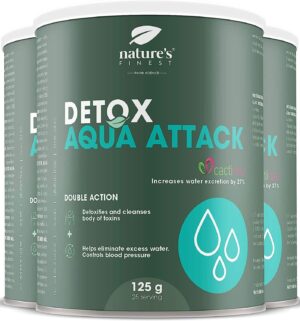 Nature's Finest Detox AquaAttack - Detox & Wassereinlagerungen reduziert und beim Abnehmen hilft 3x