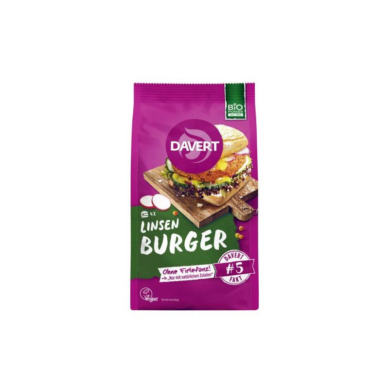 Davert - Linsen-Curry Burger