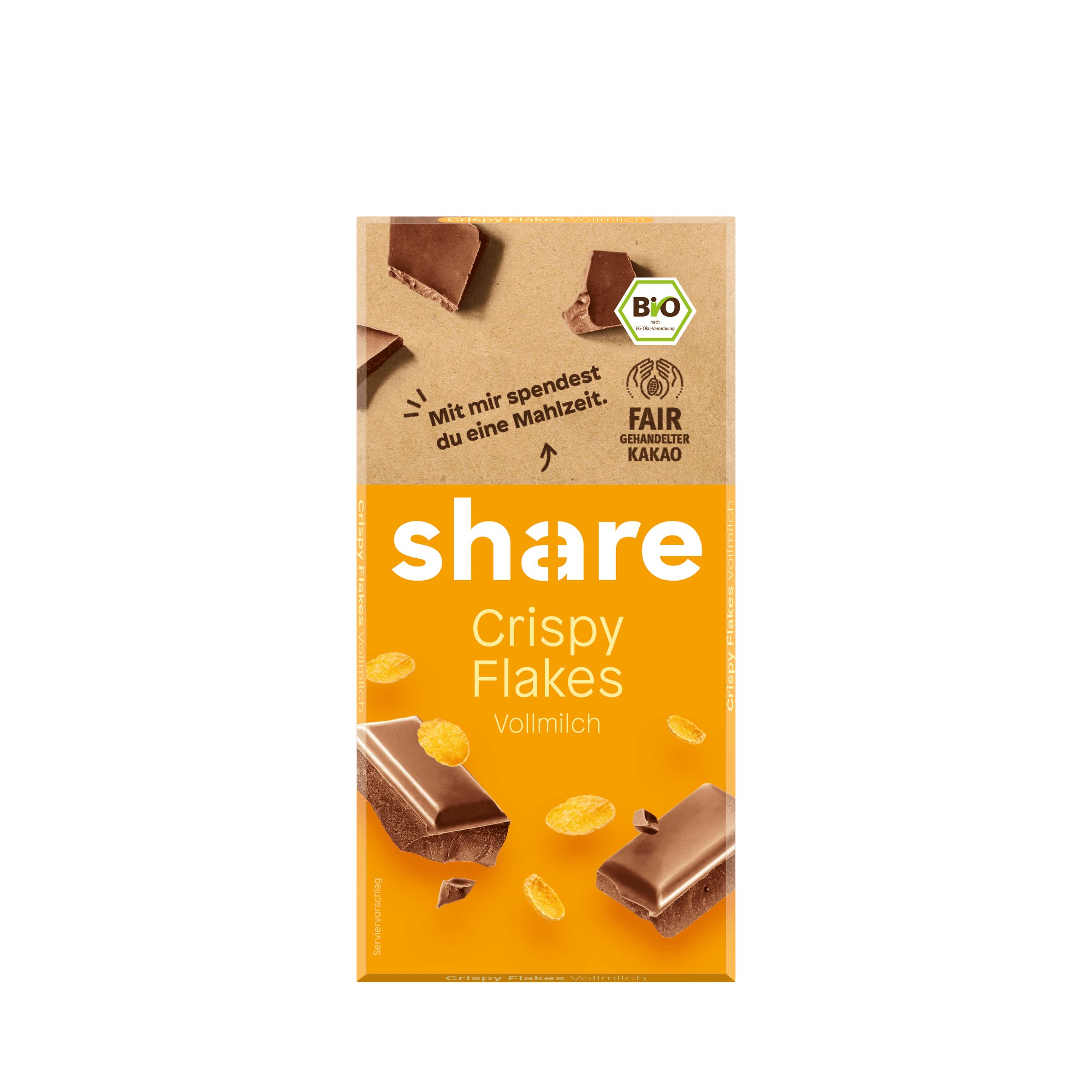 share Bio Schokoladentafel Crispy Flakes Vollmilch