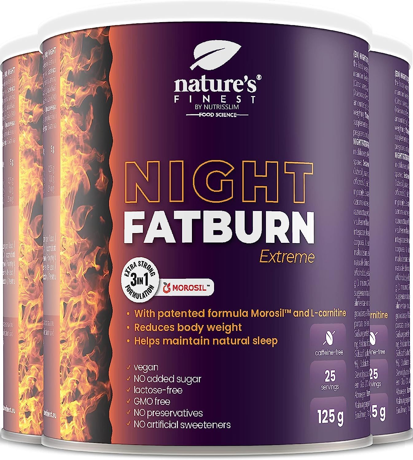 Nature's Finest Night FatBurn Extreme - ultimative 4-in-1 Nacht-Fettverbrenner 3x