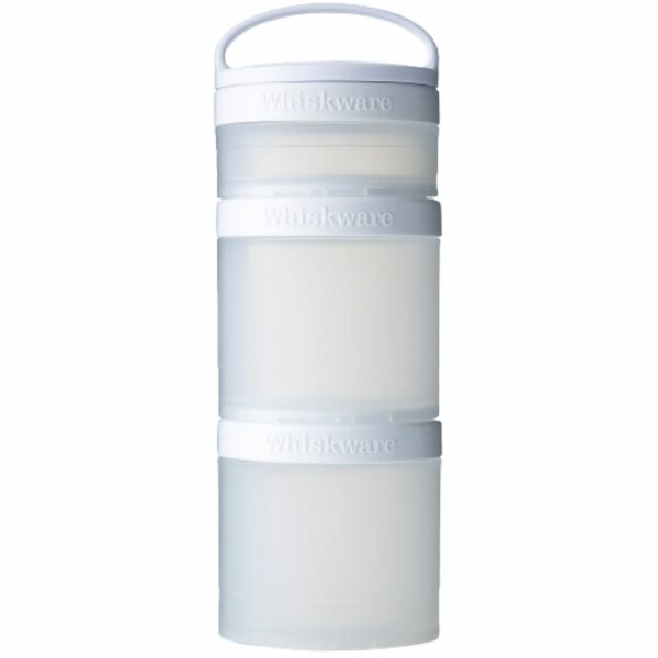 Whiskware® Snack Container 3Pak - mit abnehmbarem Griff und spülmaschinengeeignet - White