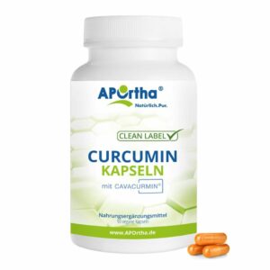 APOrtha® Curcumin-Kapseln mit Cavacurmin® Curcuma-Extrakt - vegane Kapseln
