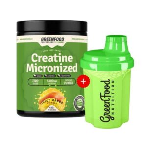 GreenFood Nutrition Performance Creatine Micronized + 300ml Shaker