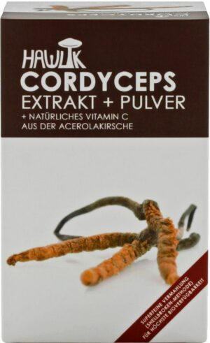 Hawlik Cordyceps Extrakt + Pulver Kapseln