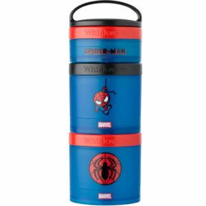 Whiskware® Snack Container 3Pak - mit abnehmbarem Griff und spülmaschinengeeignet - Spider Man