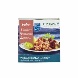 Fontaine - Wildlachs-Salat Mexiko in Bio-Tomatendressing