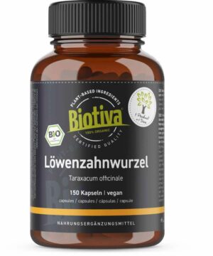 Biotiva Löwenzahnwurzel Kapseln Bio