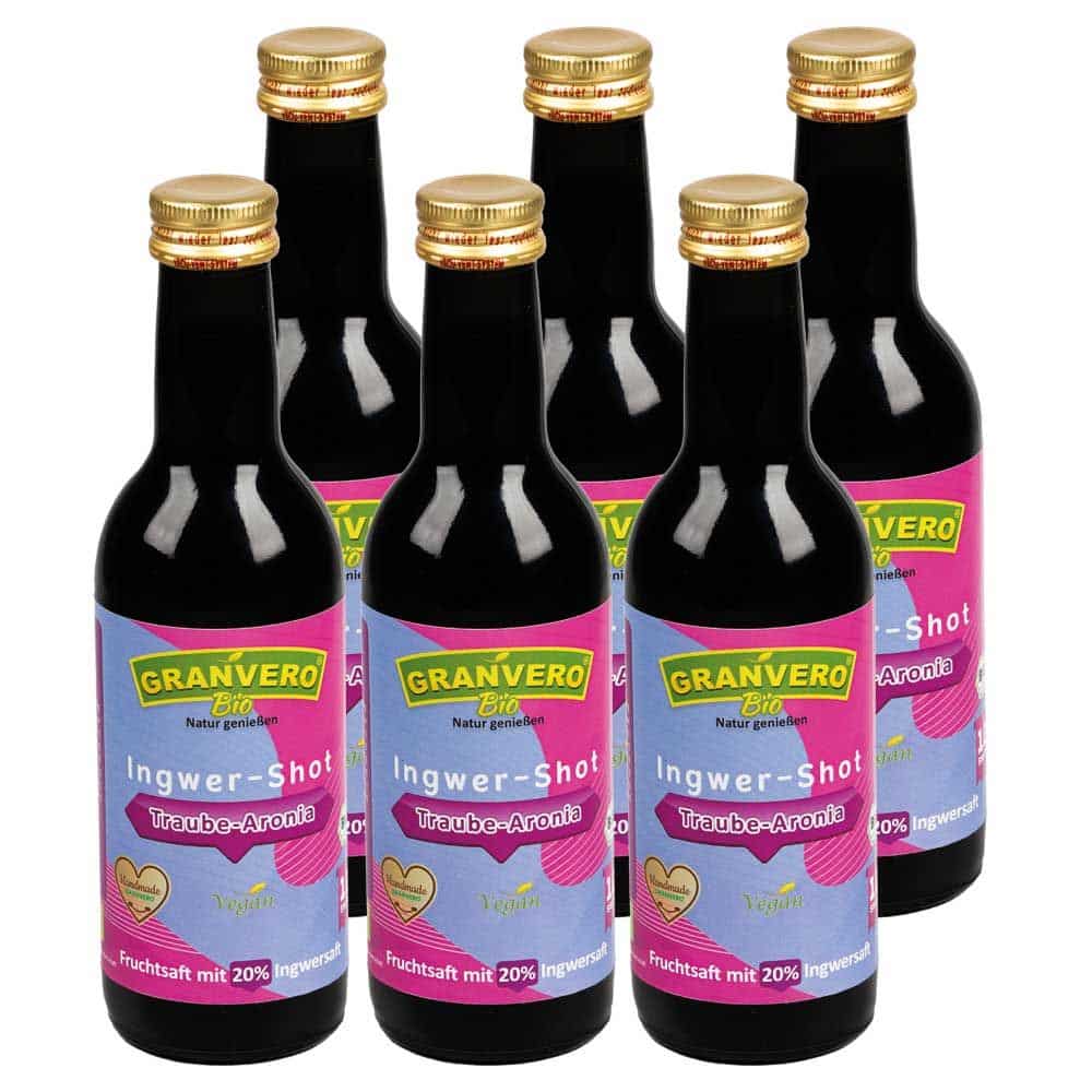 Granvero® Bio Ingwer Shot Traube-Aronia