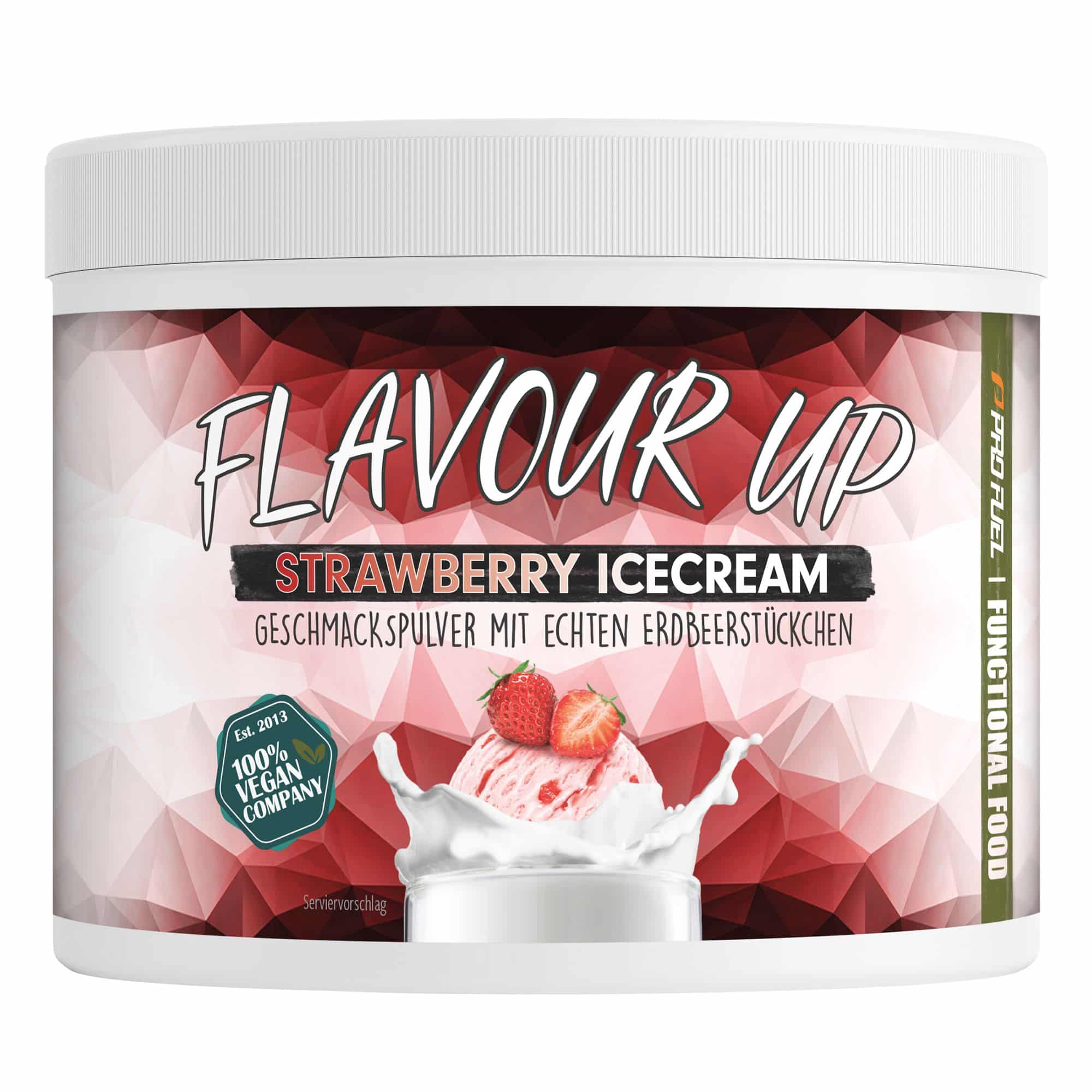 ProFuel - Flavour UP Geschmackspulver - Strawberry Icecream - nur 9 kcal pro Portion