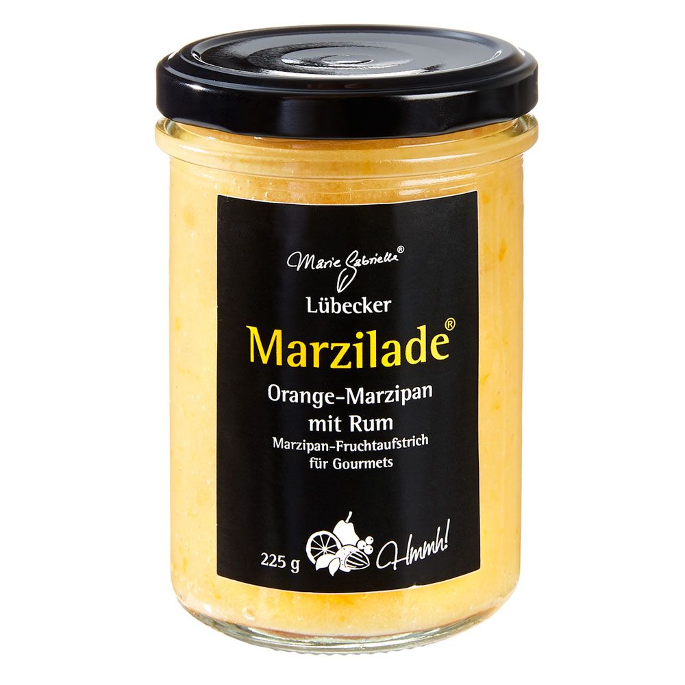 Lübecker Marzilade® Fruchtaufstrich Orange-Marzipan mit Rum