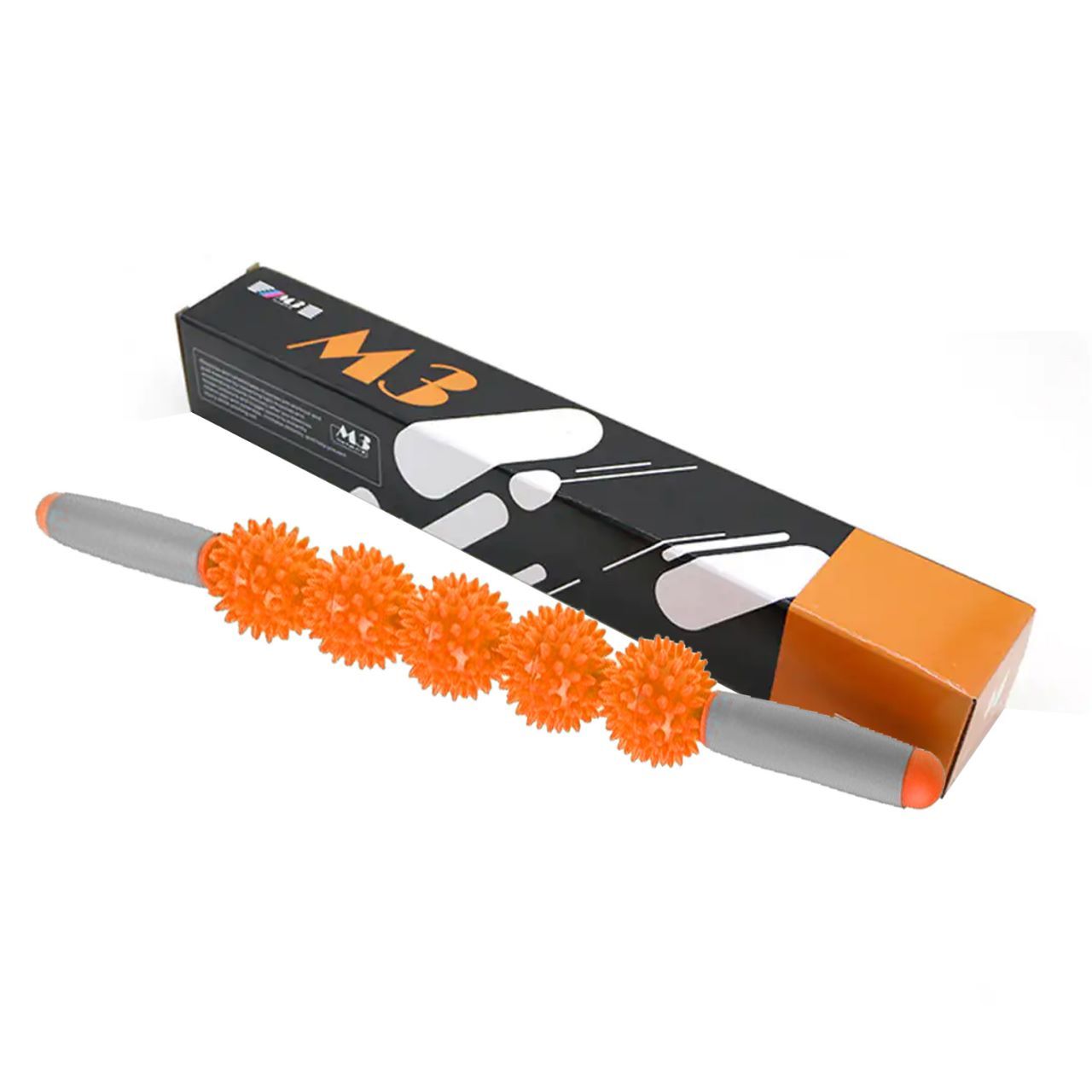 Sport-Knight® Igel Massagestick 5-Bälle Orange