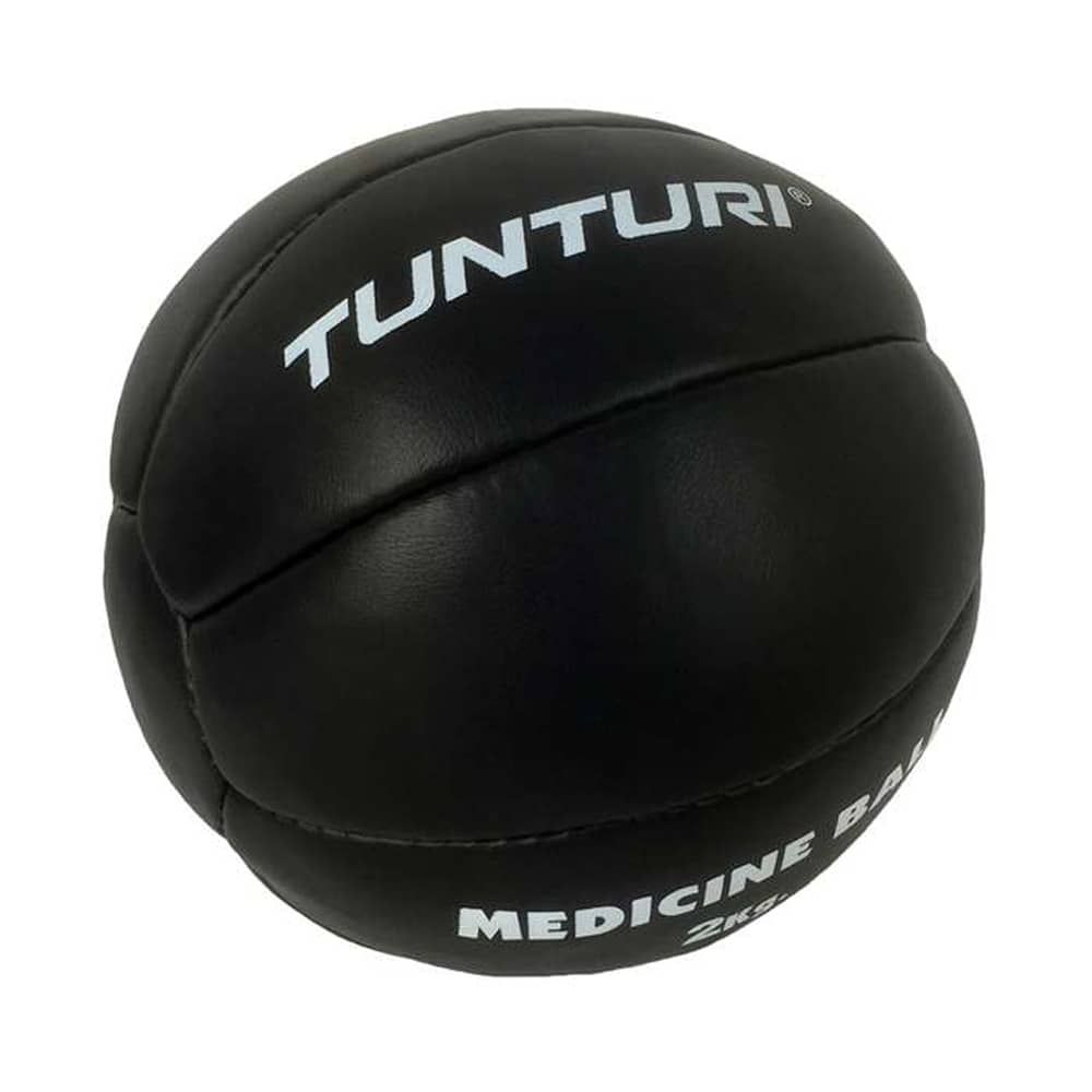 Tunturi Medizinball Kunstleder schwarz 2 kg