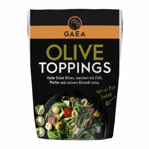 Gaea Topping Oliven Grün für Salat