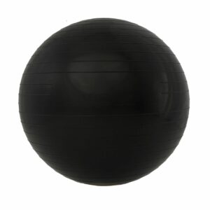Sport-Knight® Gymnastikball mit Fußpumpe Schwarz 75cm