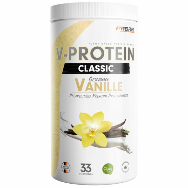 ProFuel - V-Protein Classic - Vanille - veganes Proteinpulver mit 75% Protein
