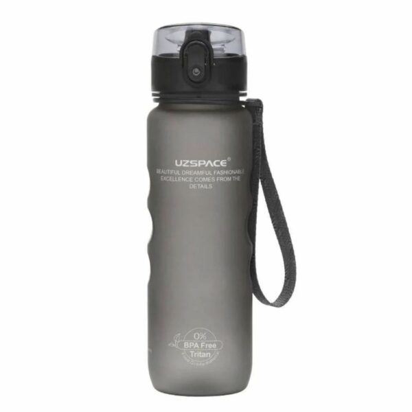 Sport-Knight® Wasserflasche / Shaker Transparent Grau 450ml