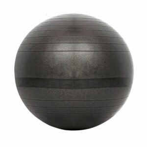 Sport-Knight® Gymnastikball mit Fußpumpe Schwarz 55cm