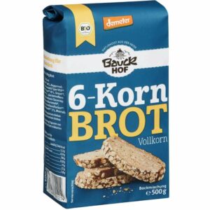 Bauckhof Bio 6-Korn Brot Vollkorn Backmischung