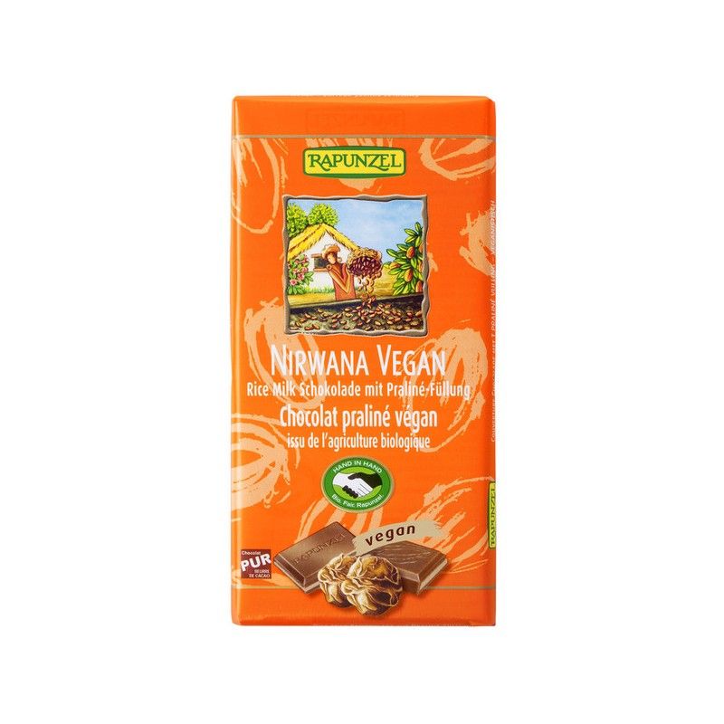 Rapunzel - Nirwana vegane Schokolade mit Pralinè-Füllung