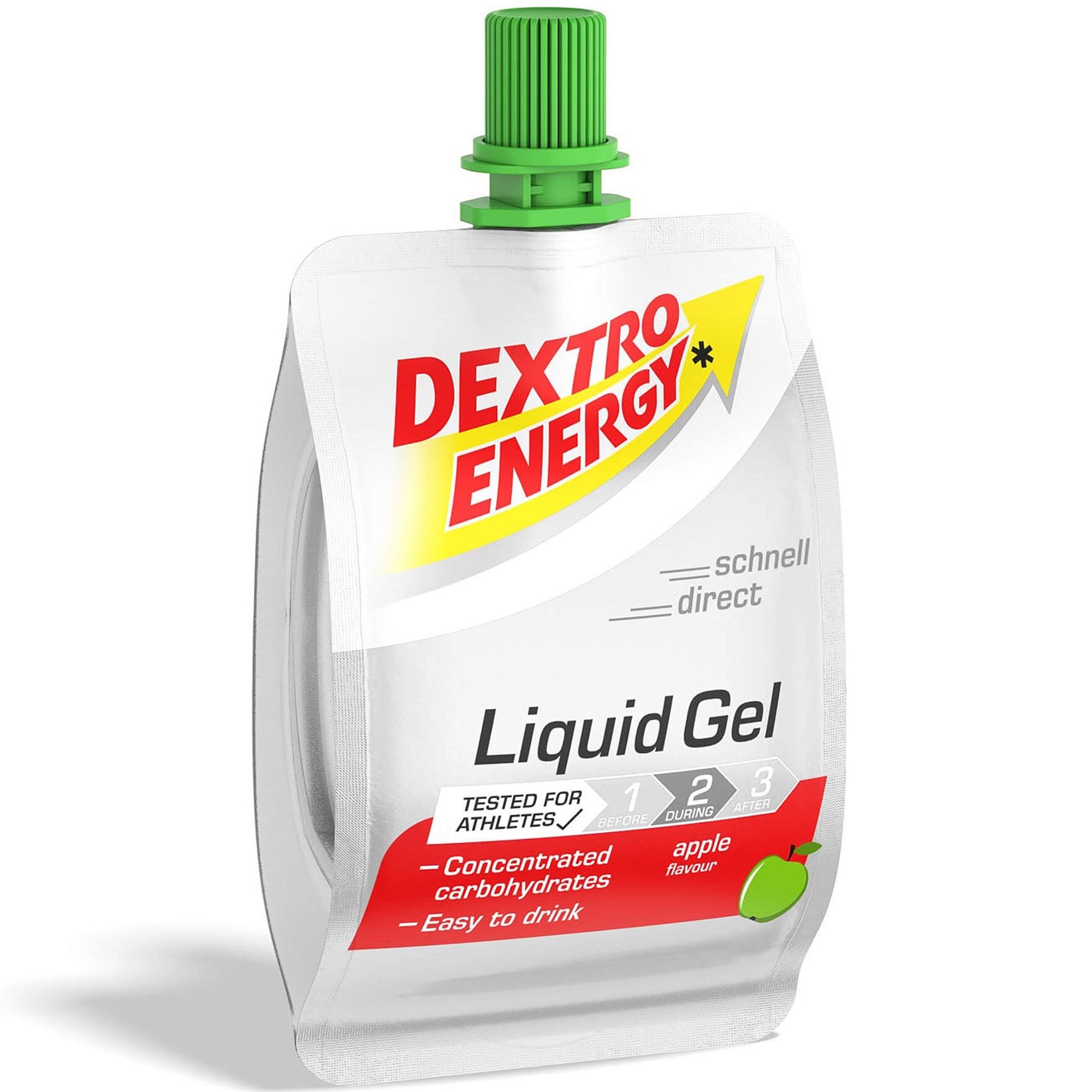 Dextro Energy Liquid Gel - Wirksame Kombination aus schnell verfügbaren Kohlenhydraten - Apfel