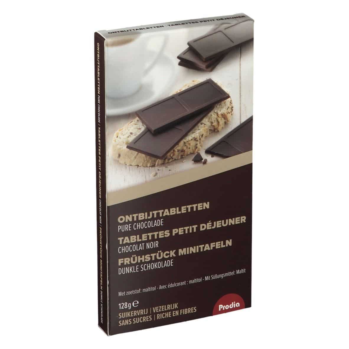 Prodia Frühstück Minitafeln Dunkle Schokolade