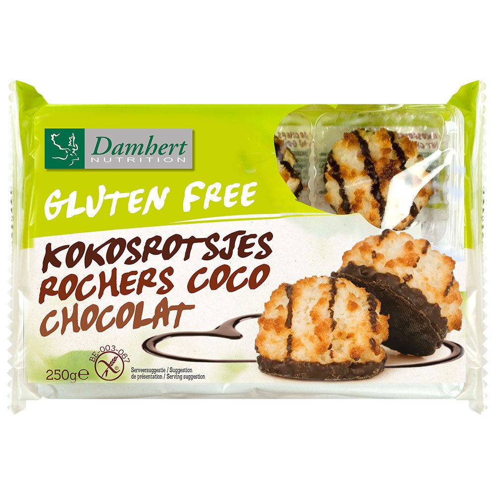 Damhert Kokosmakronen mit Schokolade glutenfrei