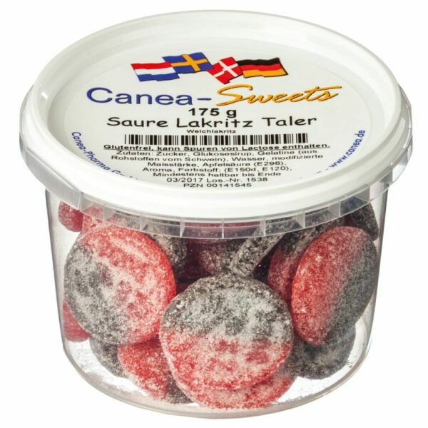 Canea-Sweets Saure Lakritz Taler