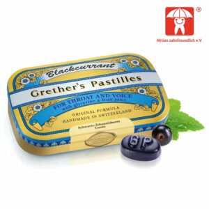 Grethers Blackcurrant Gold zuckerhaltige Pastillen