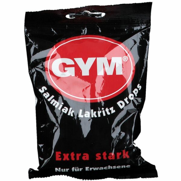 Gym Salmiak Lakritz Drops zuckerhaltig