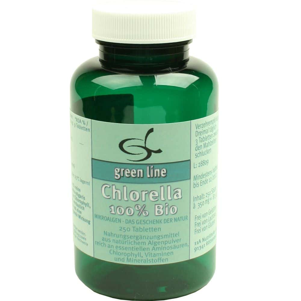 green line Chlorella 100% Bio