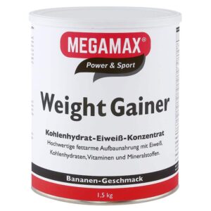 Megamax® Power & Sport Weight Gainer Kohlenhydrat-Eiweiß-Konzentrat Bananen-Geschmack