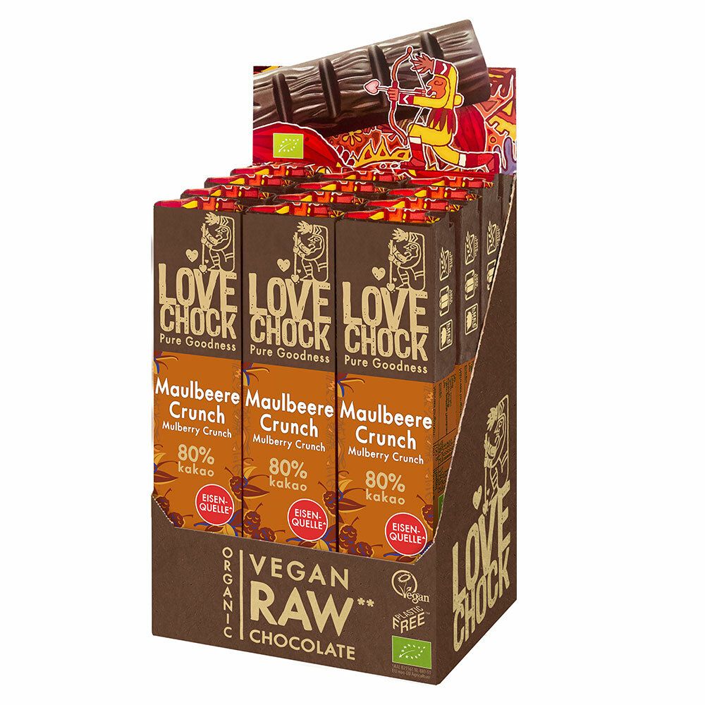 Lovechock Bio rohe Schokolade Bars