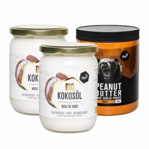 2 x nu3 Bio Kokosöl + nu3 Erdnussbutter