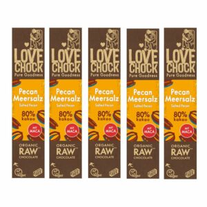 Lovechock Pecan Meersalz 80% Kakao