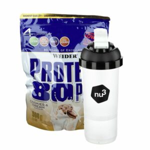 Weider Protein 80 Plus Cookies-Cream + nu3 SmartShaker