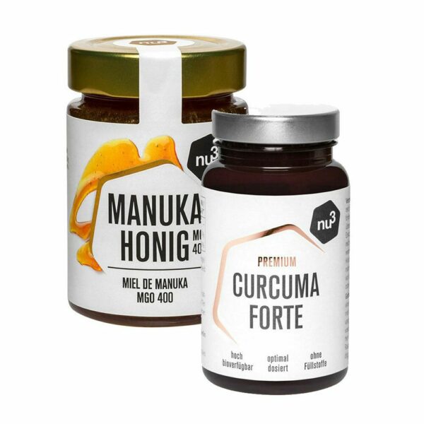 nu3 Manuka-Honig MGO 400 + nu3 Premium Curcuma Forte