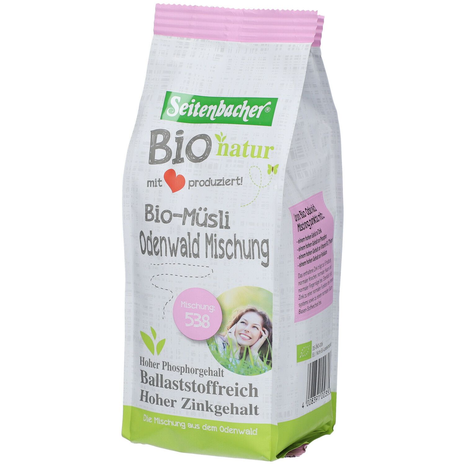 Seitenbacher® Bio natur Bio Müsli Odenwald Mischung