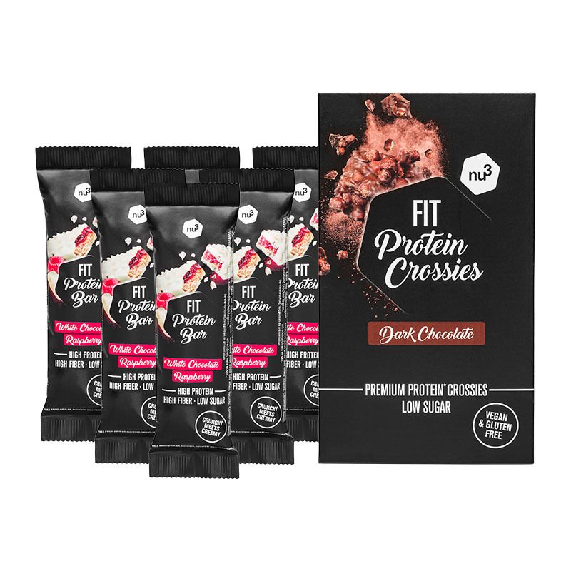 nu3 Fit Protein Bars + nu3 Fit Protein Crossies