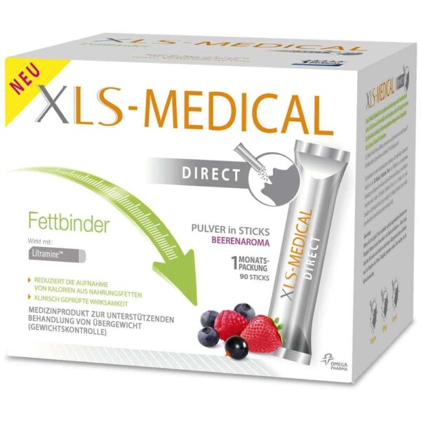 Xls-Medical Fettbinder Direct Sticks mit angenehmem Beerengeschmack