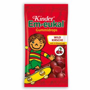 Kinder Em-eukal® Gummidrops Wildkirsche zuckerhaltig