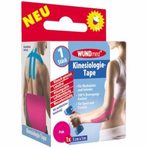 WUNDmed® Kinesiologie-Tape pink 5 cm x 5 m