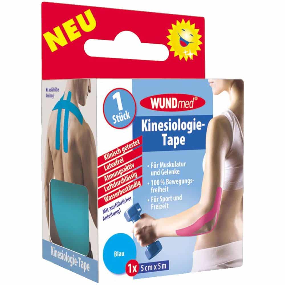 WUNDmed® Kinesiologie-Tape blau 5 cm x 5 m