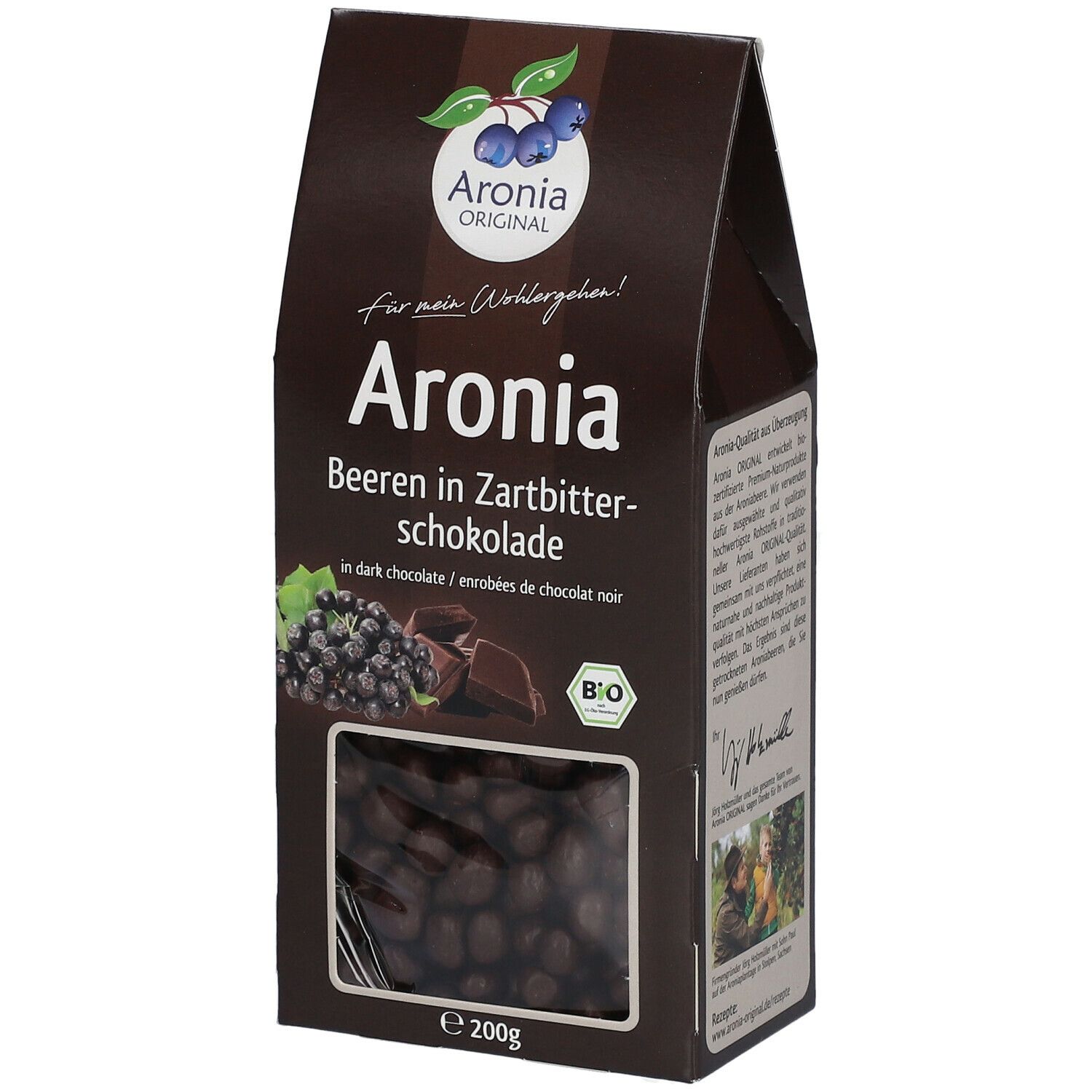 Aroniabeeren in Zartbitterschokolade Bio FH