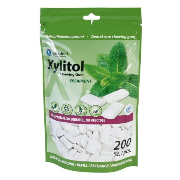 miradent Xylitol Zahnpflegekaugummi Spearmint