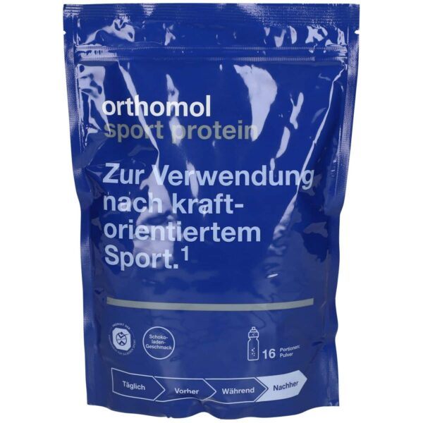 Orthomol Sport protein - Regeneration nach dem Kraftsport - Eiweißpulver mit Kreatin und Bcaa - Schokoladen-Geschmack - Pulver