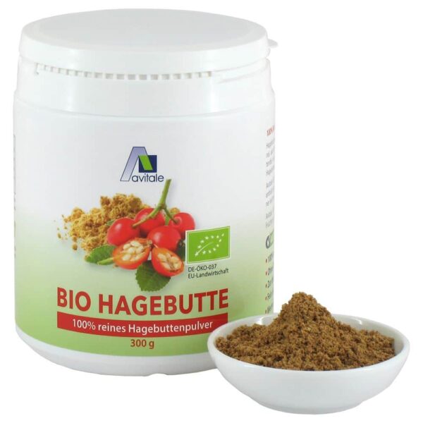 Bio Hagebutte 100% reines Hagebuttenpulver