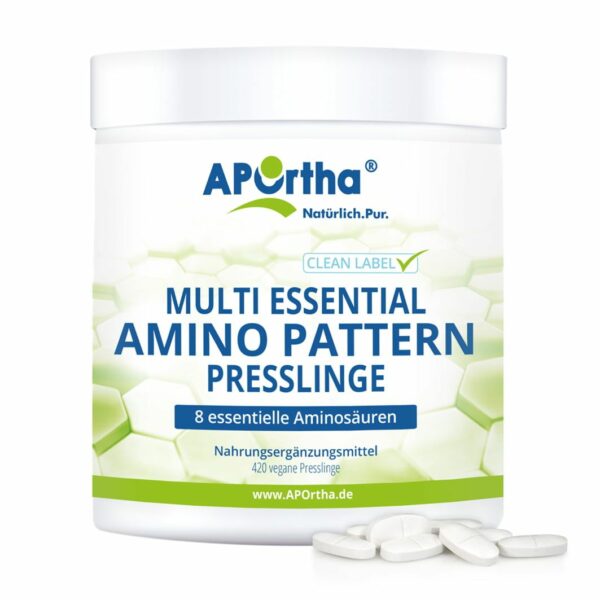 APOrtha® Amino Pattern Aminosäuren EAA mit Bcaa - vegane Presslinge