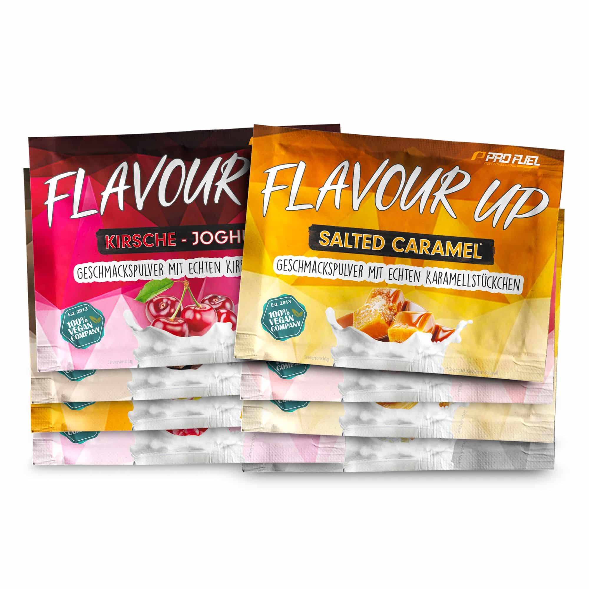 ProFuel - Flavour UP Geschmackspulver - Probe-Pack #2 mit 8 Geschmäckern